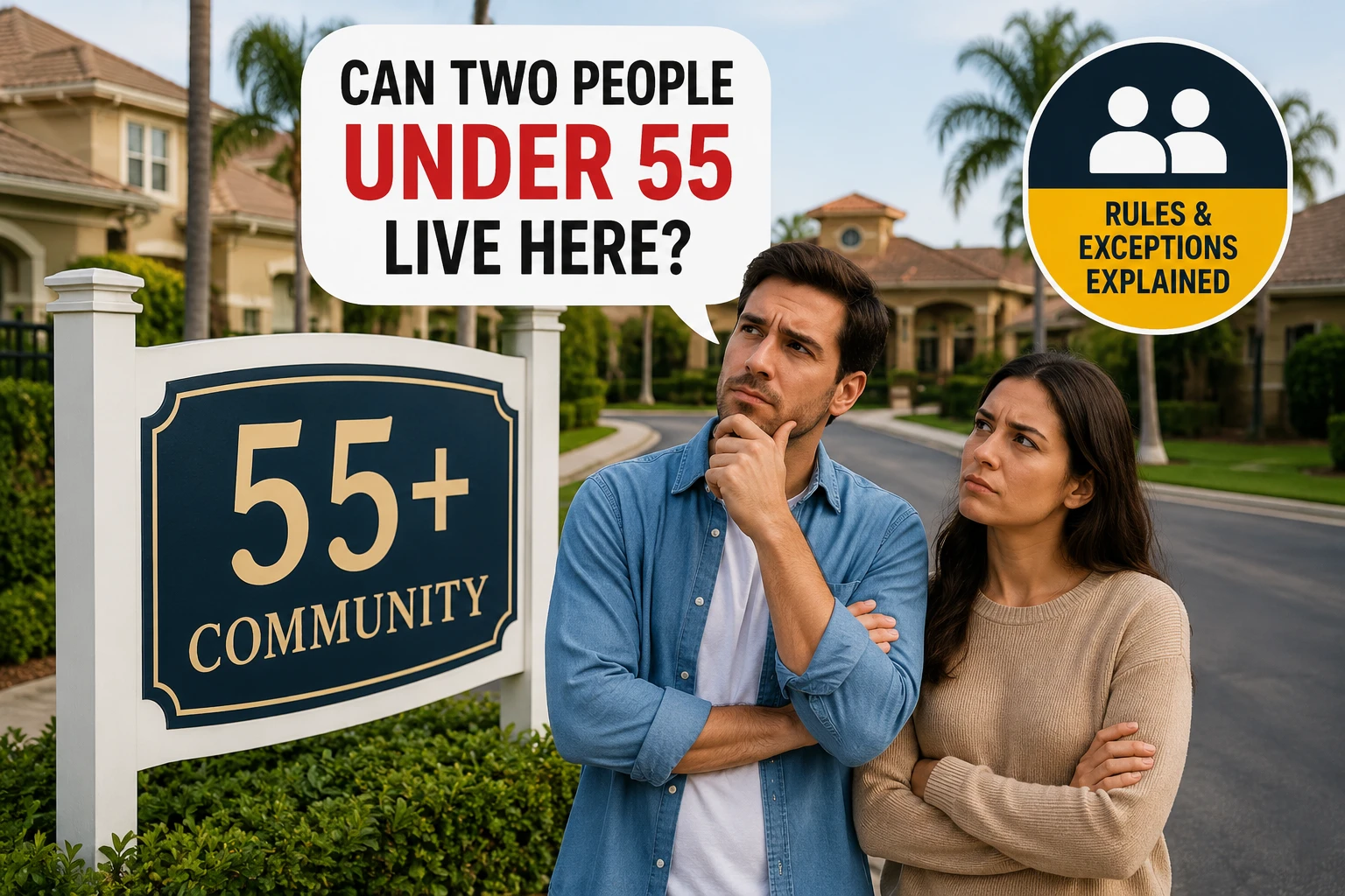 Can Two People Under 55 Live in a 55+ Community?