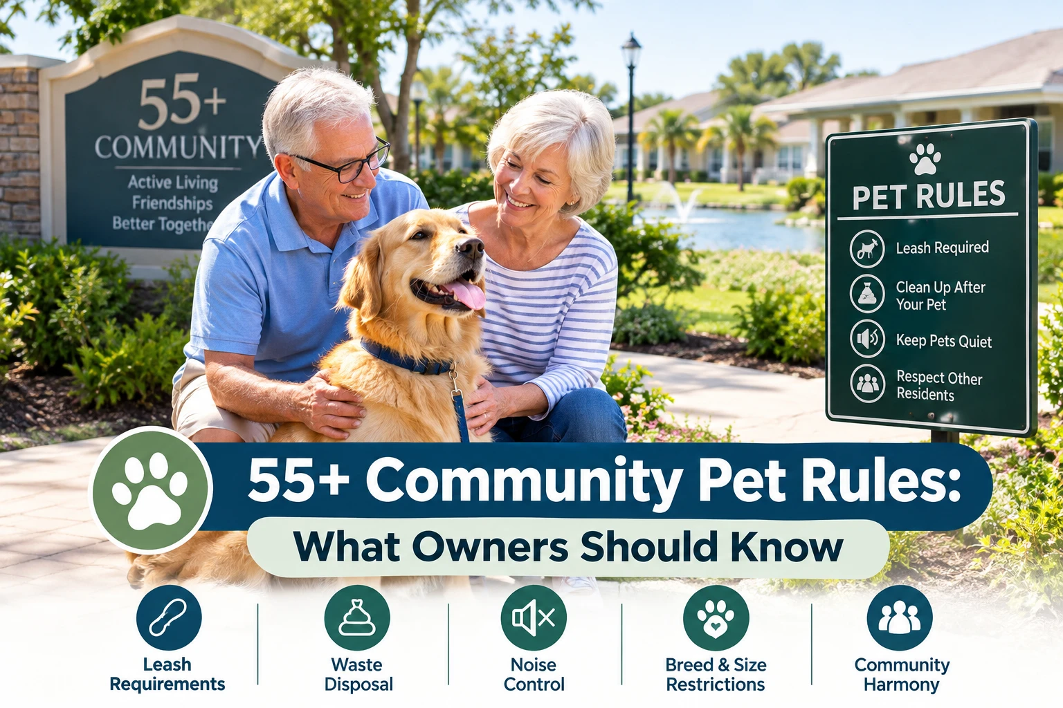 55+ Community Pet Rules