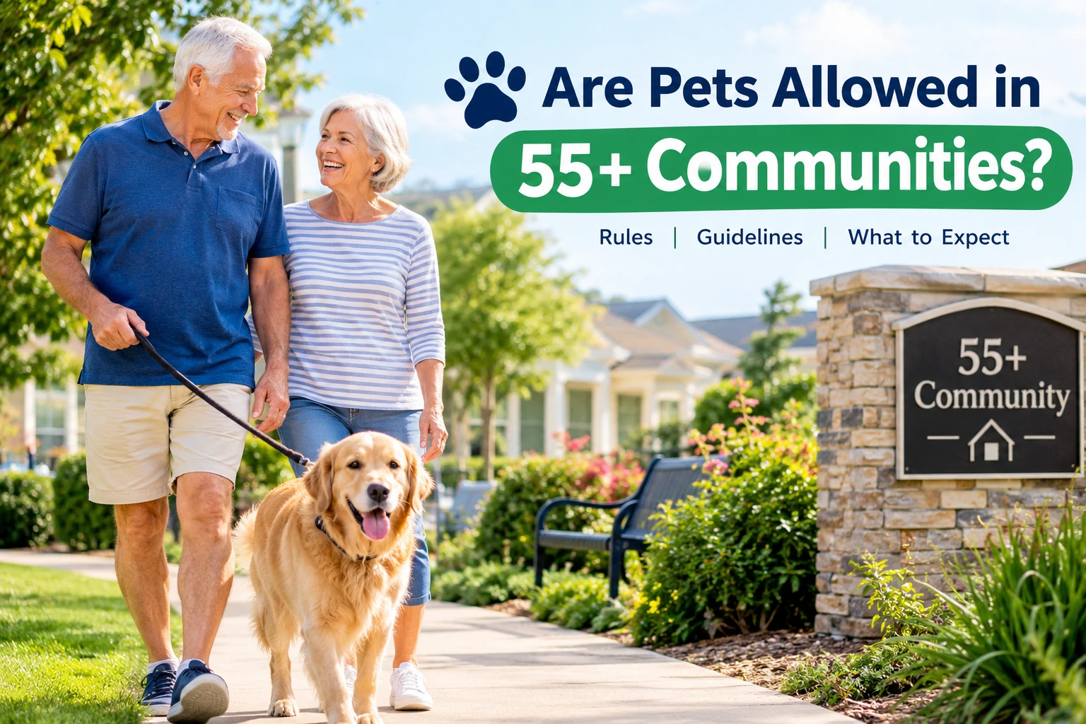 Are Pets Allowed in 55+ Communities?